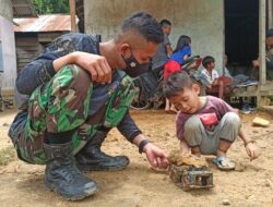 Satgas TMMD 110/ Kodim 1201 Ikut Main Mobil-mobilan