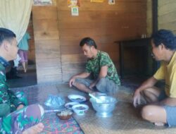Gawai Padi, Warga Jamu Anggota Satgas TMMD 110/ Kodim 1201