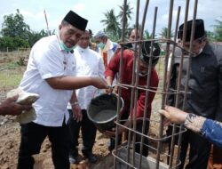 Wakil Bupati Asahan Letak Batu Pertama Pembangunan Pondok Pesantren Syam Zalilul Akbar
