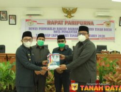 LKPJ Pemerintah Kabupaten Tanah Datar disampaikan dalam Rapat Paripurna DPRD