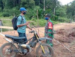 Koordinasi Satgas TMMD 110/Kodim 1201 dengan Aparatur Desa Tolok Demi Kelancaran Pembangunan