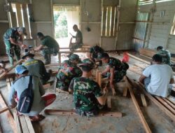 Satgas TMMD 110/Kodim 1201 Bergotong-royong Tambah Fasilitas Rumah Ibadah