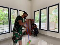 Satgas TMMD 110 Kodim 1201 Bersihkan Rumah Ibadah