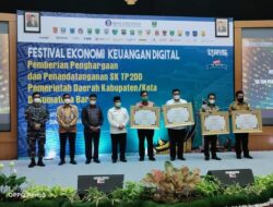 Bentuk TP2DD, Pemkab Pessel Dapat Penghargaan Dari Bank Indonesia