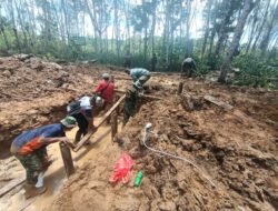 Satgas TMMD 110/Kodim 1201 Rampungkan Pengerjaan Box Culvert