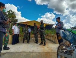 Satgas TMMD 110/Kodim 1201 Bersama Warga Tunjukan Semangat Gotongroyong