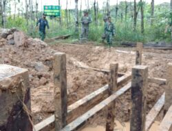 Satgas TMMD 110 / Kodim 1201 Laksanakan Pembangunan Jembatan Box Culvert Terakhir
