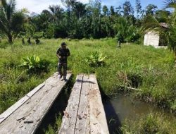 Medan Berat Tetap Ditempu Satgas TMMD 111 Kodim 1712/Sarmi