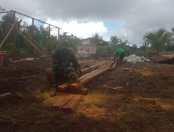 Semangat Satgas TMMD dan Warga Patut Ditiru