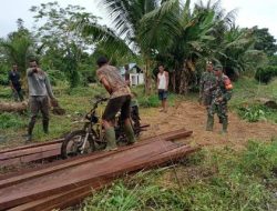 Warga Bangga Satgas TMMD Bangun Balai Kampung Dorba