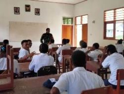 Satgas TMMD Berikan Wawasan Kebangsaan kepada Pelajar