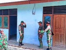 Pasiter Kodim 1712/Sarmi Cek Posko TMMD di Kampung Dorba