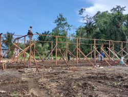 Danramil Pantai Timur Lihat Kondisi Terkini di Lokasi TMMD