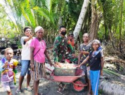 Semangat Warga Kampung Dorba Sukseskan program TMMD