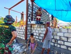 Warga dan Satgas TMMD Maksimalkan Pembangunan Fasilitas Baru