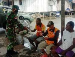 Danramil Pantai Timur Beri Motivasi Warga Kampung Dorba