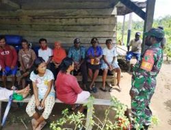 Kepala Kampung Dorba Curahkan Kebahagiaan kepada Satgas TMMD