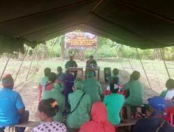 Kegiatan Non Fisikk TMMD Kodim 1712/Sarmi Gelar Penyuluhan Narkoba