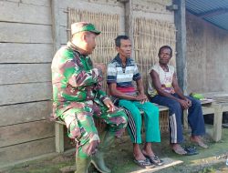 Pemandangan Indah dan Mesra Terpancar di Lokasi TMMD Kodim Sarmi