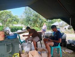 Menu Bubur Kacang Ijo Penambah Stamina Personel Satgas TMMD Ke 111 Kodim 1202/Skw