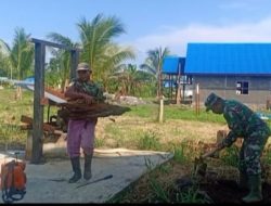 TMMD: Dinas Pemuda dan Olahraga Kab. Sarmi Berikan Fasilitas kepada Warga Kampung Dorba