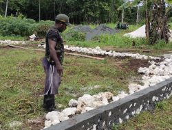 TMMD: Sarana Olahraga di Kampung Dorba Mulai Dibangun