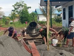 TMMD: Penimbunan Latar Luar Bangunan Balai Kampung Diselesaikan dengan Baik
