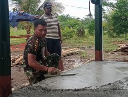 Tidak Mau Pekerjaan Asal Jadi, Satgas TMMD Kodim Sarmi Libatkan Tukang Profesional