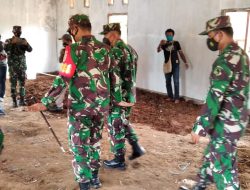Brigjen TNI Izak Tinjau Perkembangan Pembangunan Gereja TMMD