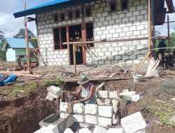 Satgas TMMD Buat Septic Tank di Lokasi Pembangunan Rumah Pastori