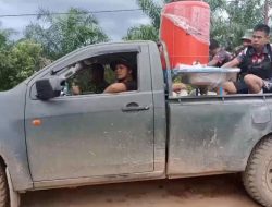 Satgas TMMD Regtas Ke 111 Kodim 1202/Skw Utamakan Prokes, Dan Sediakan Tempat Cuci Tangan di Lokasi TMMD.