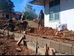 Kerapian Dan Ketelitian Yang Tepat Adalah Kunci Hasil Pembangunan Satgas TMMD Regtas Ke 111 Kodim 1202/Skw.