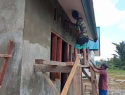 Pengacian Rumah Pastori TMMD Kodim 1712/Sarmi