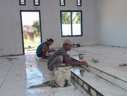 Bagian Dalam Gereja TMMD Kodim Sarmi Tampak Indah