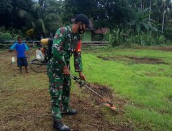 Satgas TMMD Kodim Sarmi Ajak Warga Kerja Bakti Setiap Pagi
