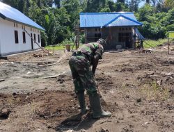 Satgas TMMD Kodim Sarmi Mantabkan Hati Bulatkan Tekad untuk Mengabdi