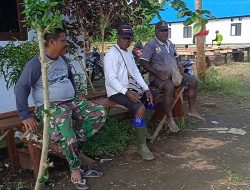 Letda Inf Sudarno Laksanakan Komunikasi Sosial di Lokasi TMMD Kodim Sarmi