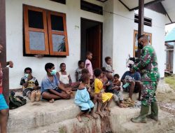 Anak-anak Kampung Dorba Dapat Banyak Ilmu dari Satgas TMMD
