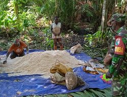 TMMD Kodim Sarmi: Upaya Babinsa Dekat dengan Warga Kampung Dorba