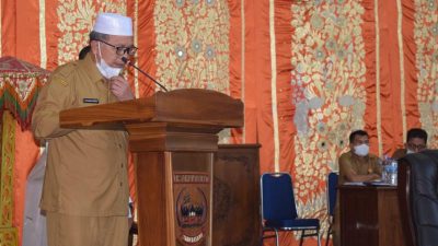 Bupati Pasbar Sampaikan Laporan Banggar Ranperda Pertanggung Jawaban APBD Tahun 2020