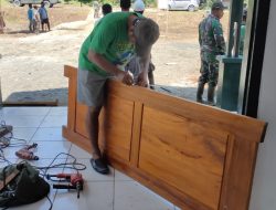 Jelang Hari Penutupan, Satgas TMMD dan Warga Kebut Sisa Pekerjaan