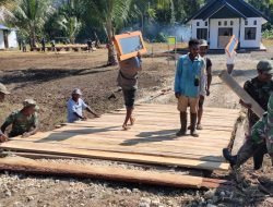 Peran Aktif Masyarakat Jadikan TMMD Kodim Sarmi Sukses Hingga Hari Penutupan