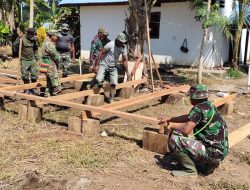 Antusias Masyarakat Kampung Dorba Sambut Hari Penutupan TMMD Kodim Sarmi
