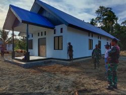 Dansatgas TMMD Kodim Sarmi Tinjau Bangunan Gereja dan Rumah Pastori