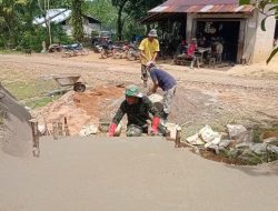 Dengan Menaiki Alat Molen Ke Mobil TNI, Satgas TMMD Regtas Ke 111 Persiapan Kembali .