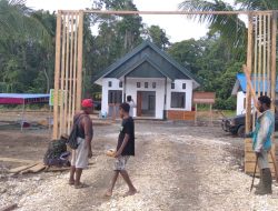 Semangat dalam Proses Pengerjaan Sasaran Fisik TMMD Sarmi, Ini Hasilnya