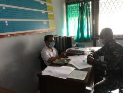 Guna Pastikan Kesiapan Kegiatan MTQ, Satgas TMMD Ke-111 Kodim 1207/Pontianak Kunjungi Staf Eksbang Kantor Camat Kuala Mandor B
