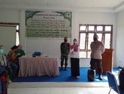 Satgas TMMD Ke-111 Kodim 1207/Pontianak Pantau Kegiatan Vaksinasi di Lokasi Sasaran