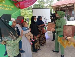 Persit Kartika Candra Kirana Cabang LI Kodim 1207/Pontianak Gelar Penyuluhan Stunting Guna Sukseskan TMMD Ke-111
