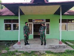 Dandim 1207/Pontianak Mengecek Posko di Lokasi Sasaran TMMD Ke-111